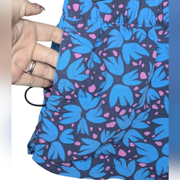Patagonia Barely Baggies Blue Pink Floral Athletic Women's Shorts Small Outdoor - Picture 3 of 12